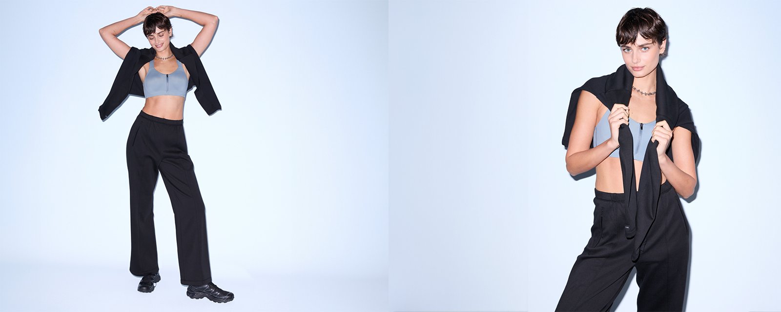 Découvrez Molleton VSX Movement. Cette nouvelle matière vous garde au chaud, bien au sec et à l’aise pour une tenue que vous pourrez porter partout.