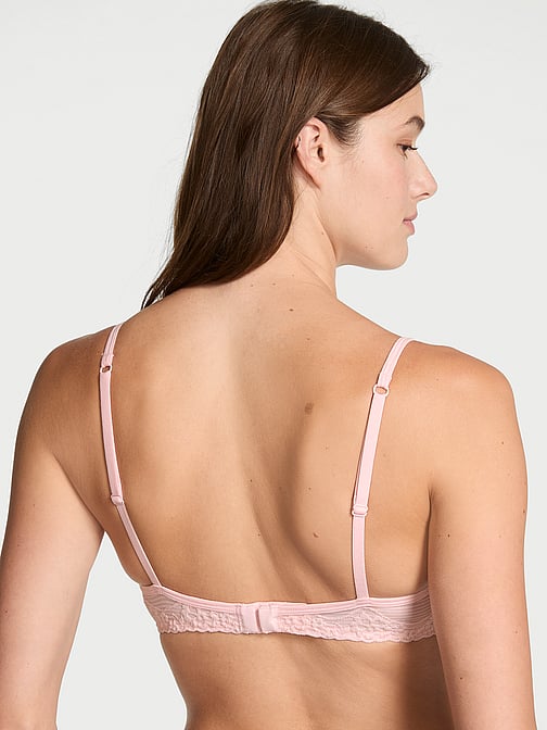Soutien-gorge Victoria’s Secret Demi Rembourré, Taille 32D, Dentelle Multicolore – Très Bon état