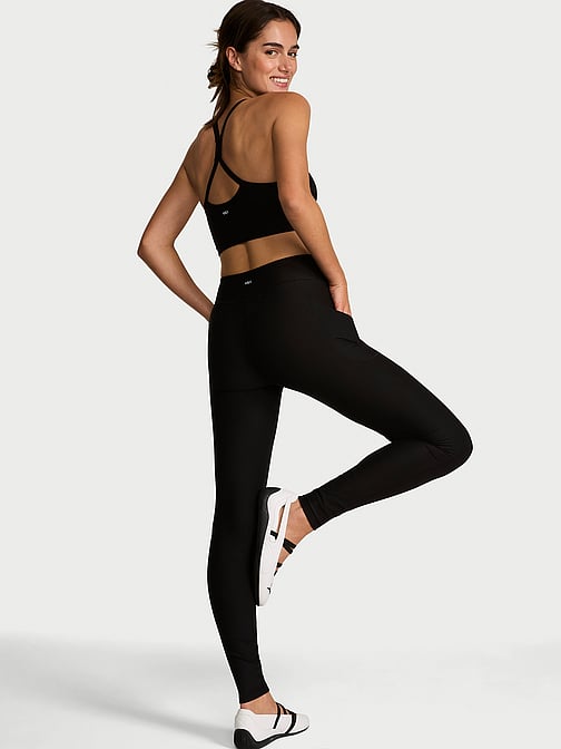 Legging Capri Victoria's Secret Sport VSX - Taille S, Noir, Stretch, Pour Le Sport Ou Le Quotidien
