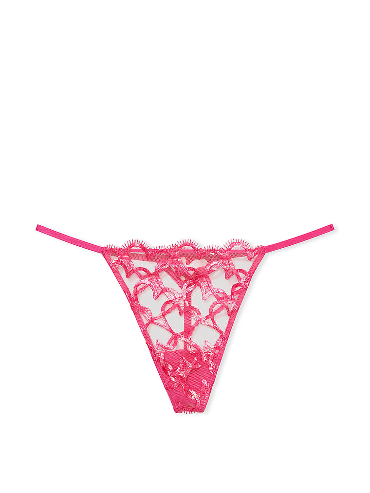Buy Shimmer Heart Embroidery V-String Panty – Order Panties online 1123568500