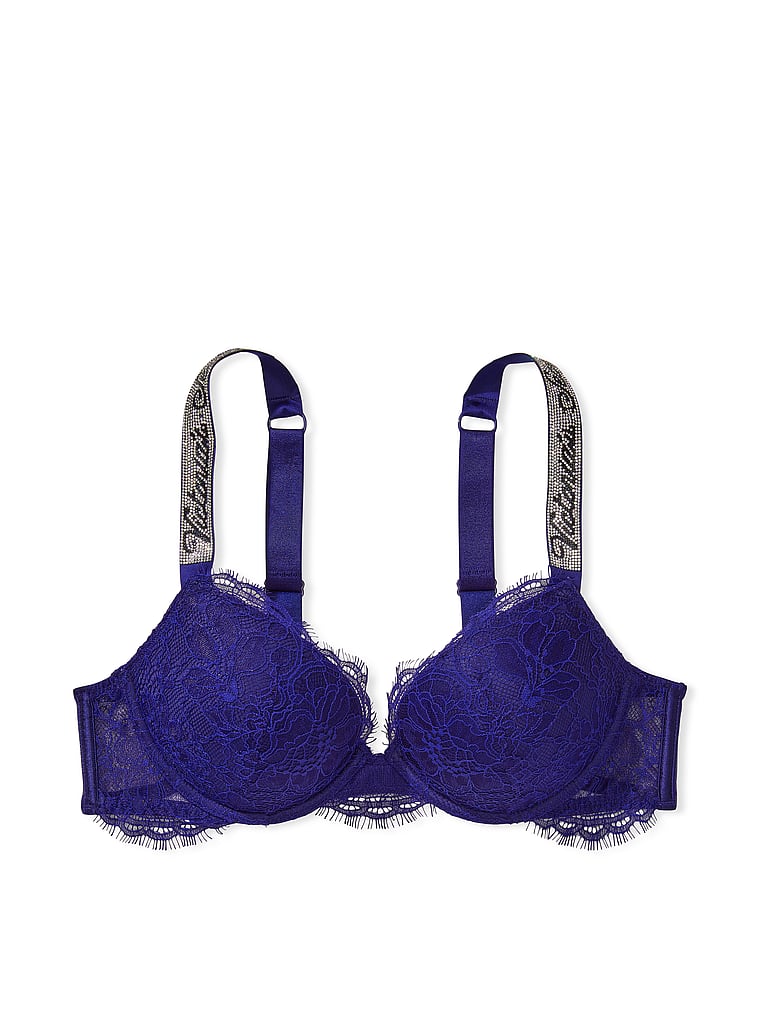 Soutien-gorge push-up en dentelle à bretelles brillantes - Bras - Victoria's Secret