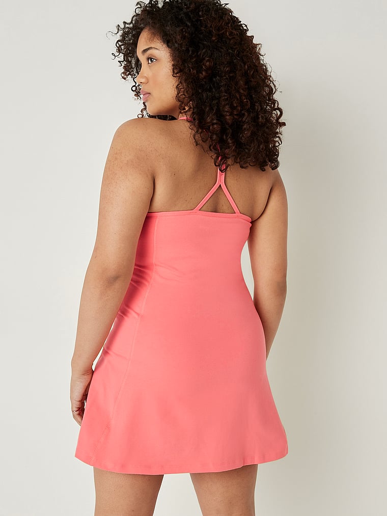 PINK Cotton Active Dress, onModelBack, 2 of 5