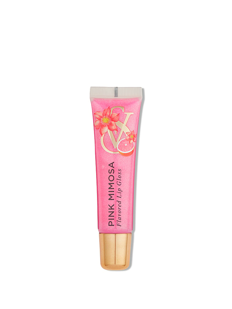Victoria's Secret, Lip Flavor Gloss, Pink Mimosa, offModelFront, 1 of 3