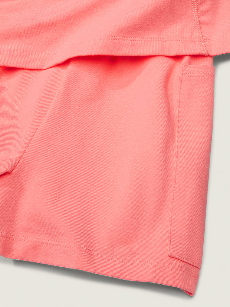 PINK Cotton Active Dress, detail, 5 of 5