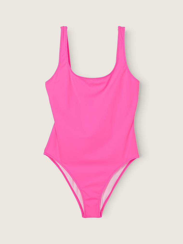PINK Scoop One-Piece Swimsuit, offModelFront, 3 of 3