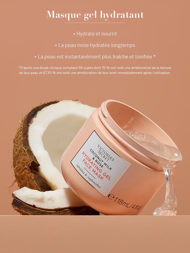Victoria's Secret, Body Care Hydrating Gel Face Mask, Coconut Milk & Rose, detail, 2 of 2