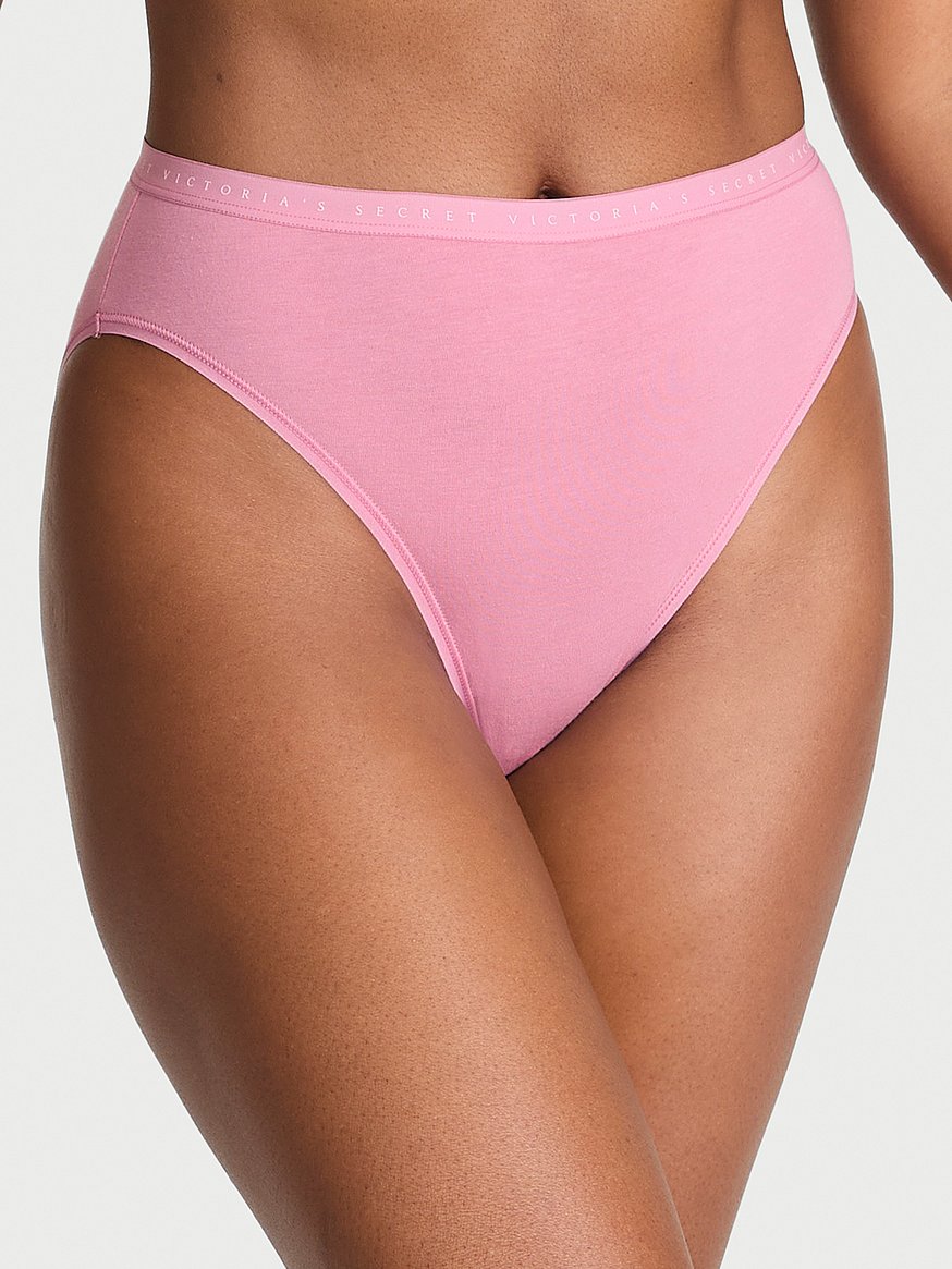 Petite Culotte Victoria's Secret Bleu Bébé - Taille S, Style Cheeky Avec Brides Et Nœud, Neuve