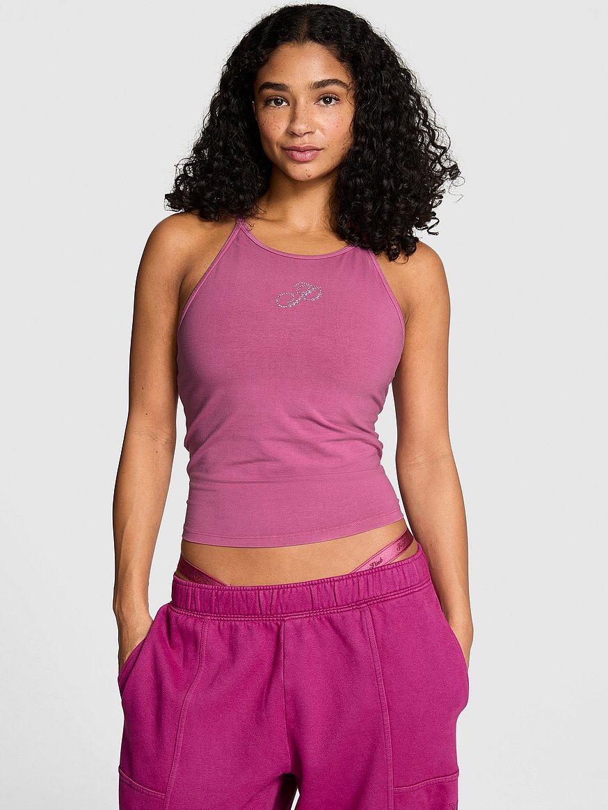 Débardeur Rose Bling Victoria’s Secret PINK - Taille XS, Noir, Neuf Avec étiquettes